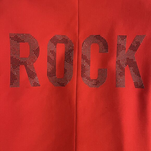 Zadig Voltaire Red Pant Suit Size 36 Rock Blazer Black Pinstripes - Picture 10 of 16